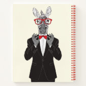 Zebra Gentleman Notizblock (Rückseite)