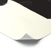 Zebra Gentleman Poster (Ecke)