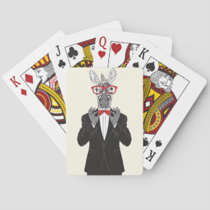 Zebra Gentleman Spielkarten