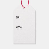 Zebra Geschenkanhänger (Rückseite)