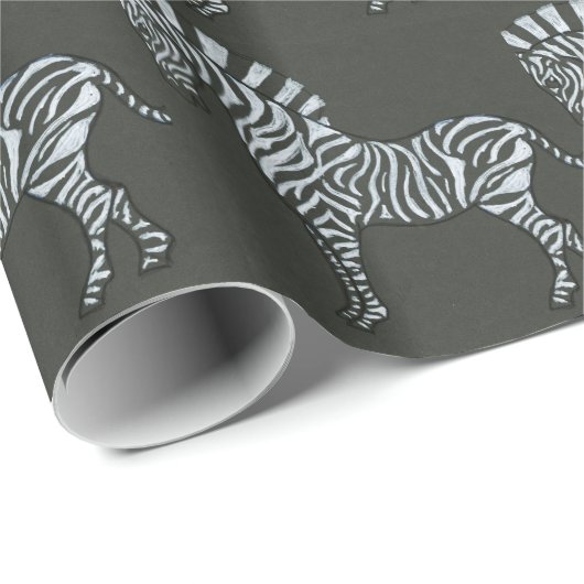 Zebra Geschenkpapier (Rolleneckpunkt)