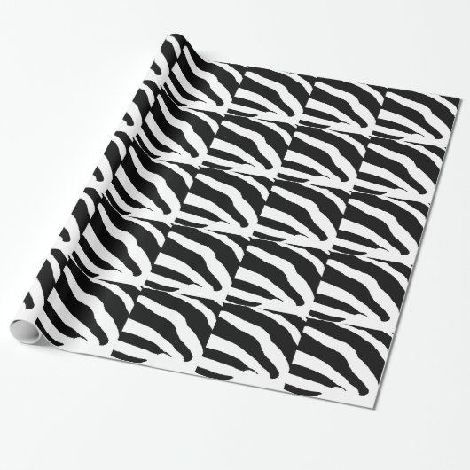 Zebra Geschenkpapier (Ungerollt)