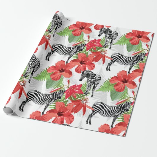 Zebra Geschenkpapier (Ungerollt)