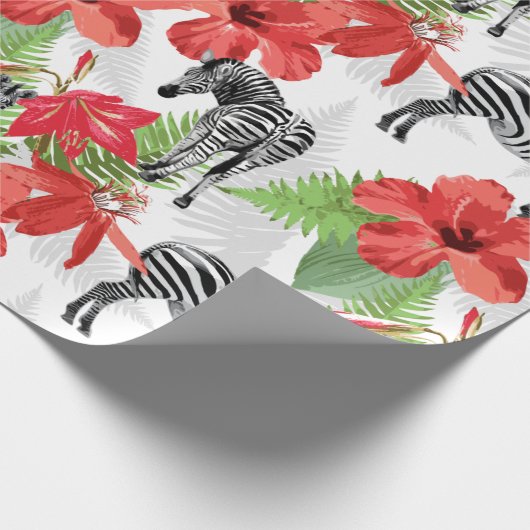 Zebra Geschenkpapier (Ecke)