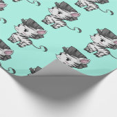 Zebra-Geschenkpapier Geschenkpapier (Ecke)