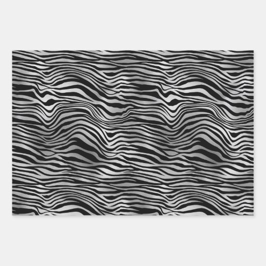 Zebra Geschenkpapier Set (Vorderseite)