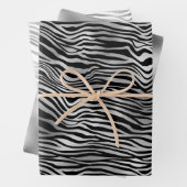 Zebra Geschenkpapier Set (Beispiel)