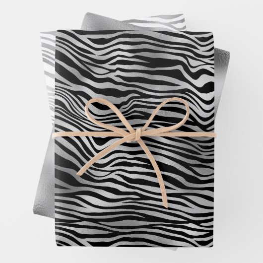 Zebra Geschenkpapier Set (Beispiel)