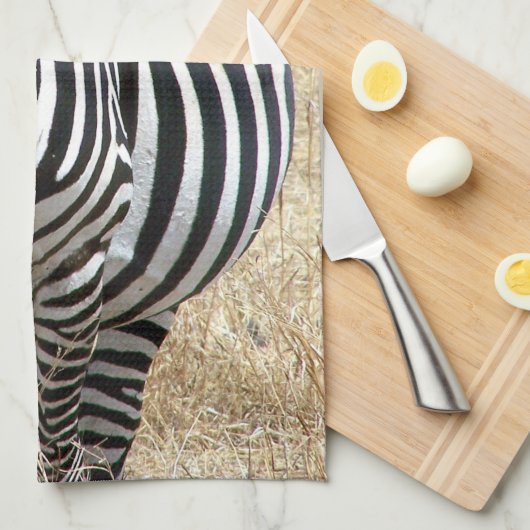 Zebra Geschirrtuch (Viertel Falte)