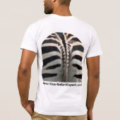 Zebra-Gesicht (Front) - Zebra-Hintern (hinter) T-Shirt (Rückseite)