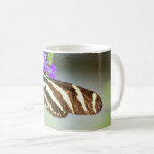 Zebra-gestreifter Schmetterling Kaffeetasse (VorderseiteRechts)