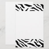 Zebra-gestreiftes Briefpapier (Vorne/Hinten)