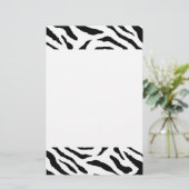 Zebra-gestreiftes Briefpapier (Stehend Vorderseite)