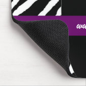 Zebra gestreiftes Mousepad (Ecke)