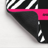 Zebra gestreiftes Mousepad (Ecke)