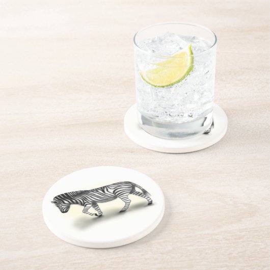 ‚Zebra‘ Getränkeuntersetzer (Seite)