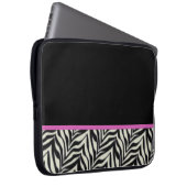 Zebra getrimmte Laptop-Tasche Laptopschutzhülle (Vorne Rechts)
