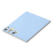 Zebra-Giraffe Kuh Cartoon Kinder Notizblock (Rotiert)