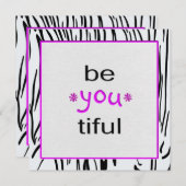 Zebra Girls Night Out Einladung (Vorne/Hinten)