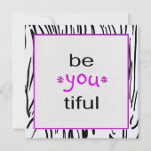 Zebra Girls Night Out Einladung (Vorderseite)