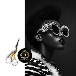 Zebra Glam Rock Star Decoupage Seidenpapier