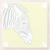 Zebra Glasuntersetzer (Rückseite)