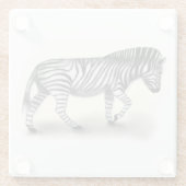 ‚Zebra‘ Glasuntersetzer (Rückseite)