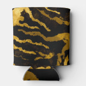 Zebra Gold Gefärbte Krawatte Pattern Dosenkühler (Rückseite)