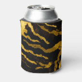 Zebra Gold Gefärbte Krawatte Pattern Dosenkühler (Kanne Rückseite)