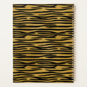 Zebra goldfarbenes neues Jahr Planer (Rückseite)