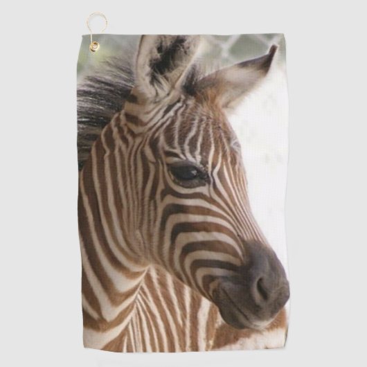 Zebra Golf Towel Golfhandtuch (Vorderseite)