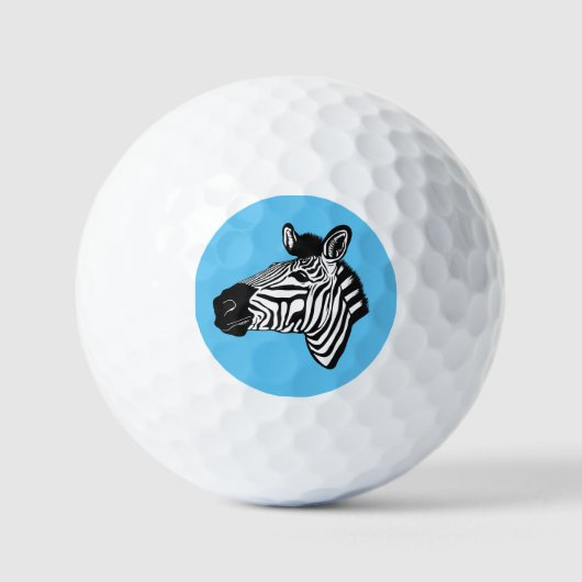 Zebra Golfball (Vorderseite)