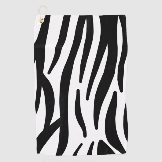 Zebra Golfhandtuch (Vorderseite)