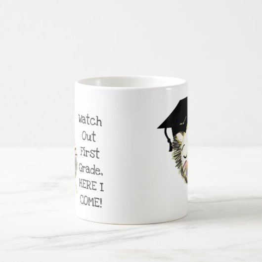 Zebra Graduate, hier komme ich zur klassischen Tas Kaffeetasse (Mittel)