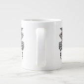 Zebra ♪ Grand Piano 2 - 20oz Jumbo Tasse (Rückseite)