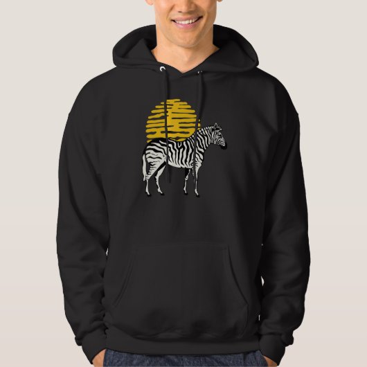 Zebra Graphic Niedlich Print Liebe Nature Zebras W Hoodie (Vorderseite)