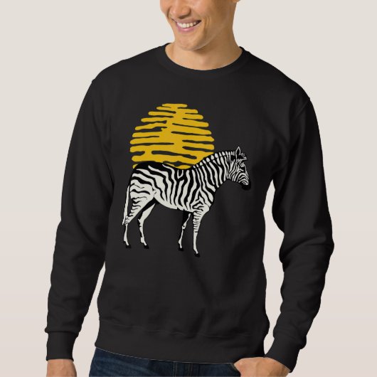 Zebra Graphic Niedlich Print Liebe Nature Zebras W Sweatshirt (Vorderseite)