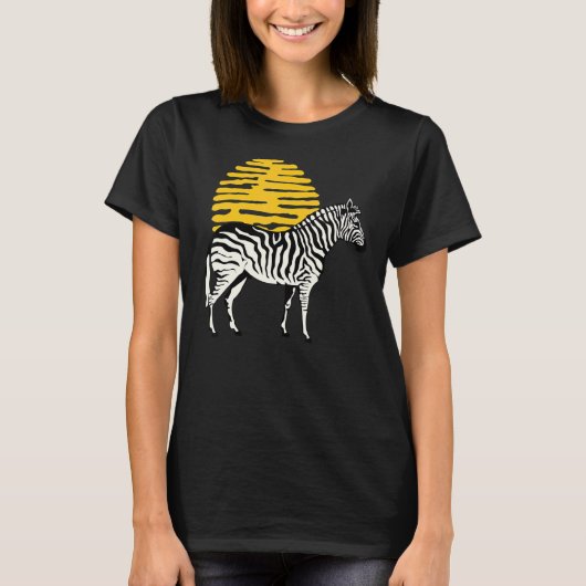 Zebra Graphic Niedlich Print Liebe Nature Zebras W T-Shirt (Vorderseite)