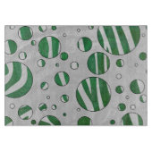 Zebra Green und White Polka Dot Schneidebrett (Vorderseite)
