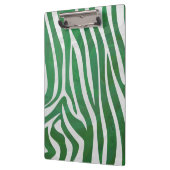 Zebra Green und White Print Klemmbrett (Links)