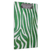 Zebra Green und White Print Klemmbrett (Rechts)