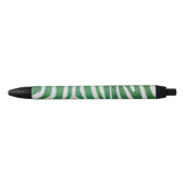 Zebra Green und White Print Kugelschreiber (Vorderseite)