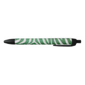 Zebra Green und White Print Kugelschreiber (Unterseite)