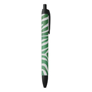 Zebra Green und White Print Kugelschreiber