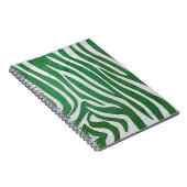 Zebra Green und White Print Notizblock (Rechte Seite)