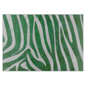 Zebra Green und White Print Schneidebrett (Vorderseite)