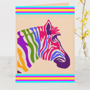 Zebra Greeting Card Karte