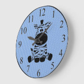 Zebra Große Wanduhr (Winkel)