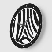 Zebra Große Wanduhr (Winkel)