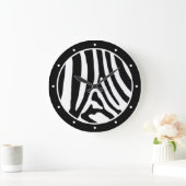 Zebra Große Wanduhr (Zuhause)